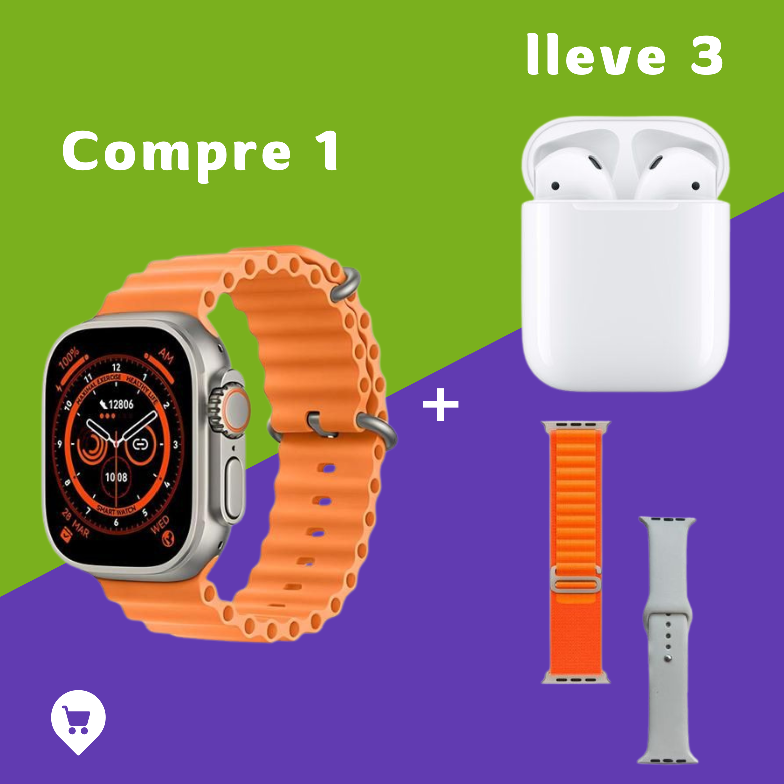 SmartWatch ULTRA PRO | COMPRE 1 e lleve 3 Regalos | ENVÍO GRATIS